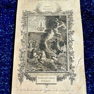 Print from 1800s Bible Brown Newcastle